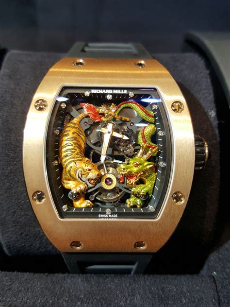 richard mille tiger woods|Richard Mille Tourbillon Tiger Dragon Michelle Yeoh And RM 51.